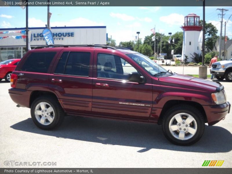 Sienna Pearl / Agate 2001 Jeep Grand Cherokee Limited 4x4