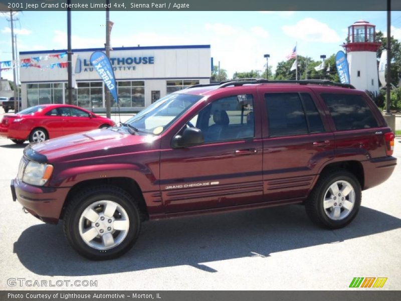 Sienna Pearl / Agate 2001 Jeep Grand Cherokee Limited 4x4