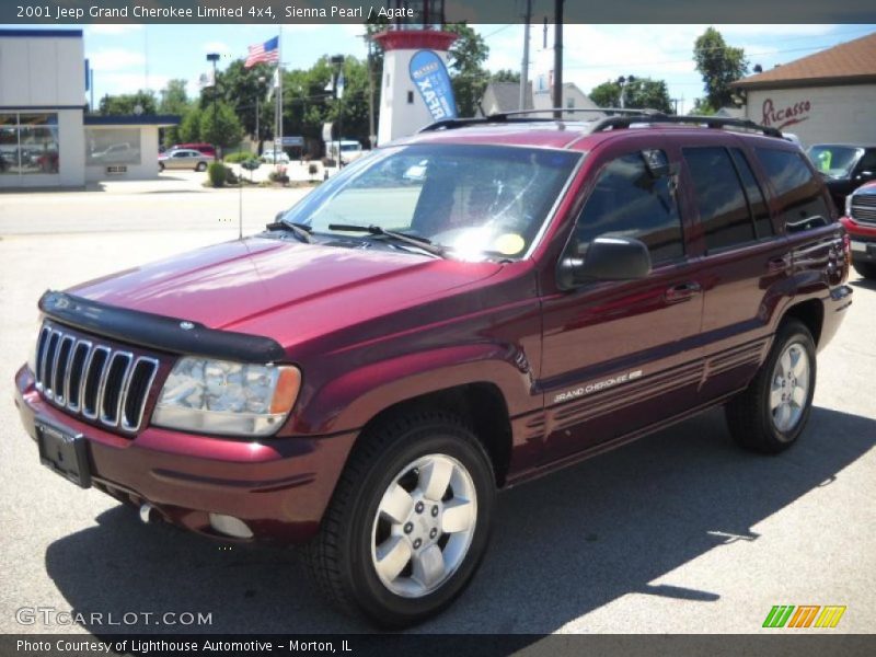 Sienna Pearl / Agate 2001 Jeep Grand Cherokee Limited 4x4