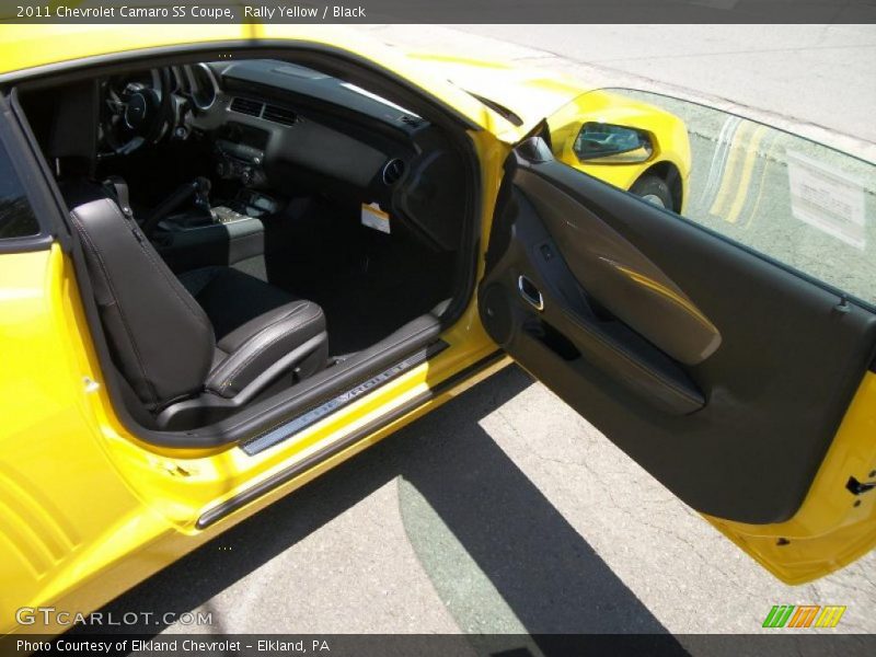 Rally Yellow / Black 2011 Chevrolet Camaro SS Coupe