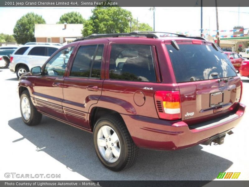 Sienna Pearl / Agate 2001 Jeep Grand Cherokee Limited 4x4