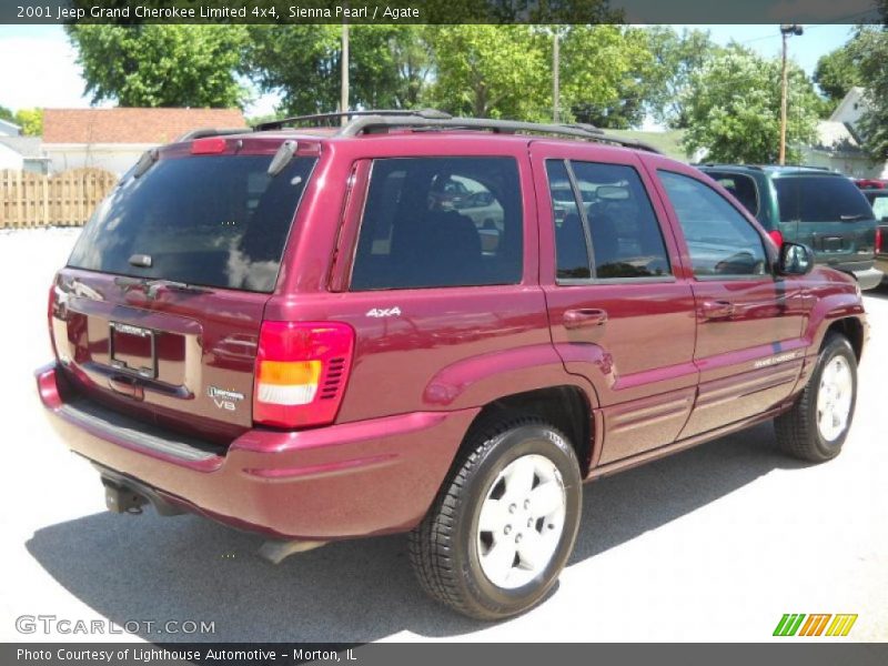 Sienna Pearl / Agate 2001 Jeep Grand Cherokee Limited 4x4