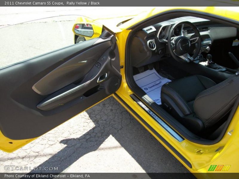 Rally Yellow / Black 2011 Chevrolet Camaro SS Coupe