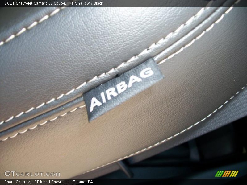 Rally Yellow / Black 2011 Chevrolet Camaro SS Coupe