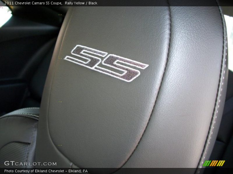 Rally Yellow / Black 2011 Chevrolet Camaro SS Coupe