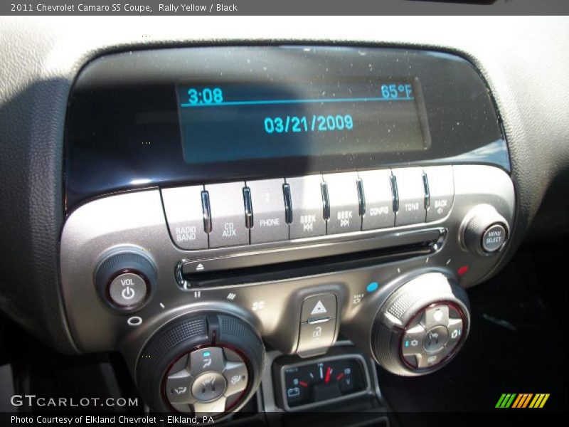 Rally Yellow / Black 2011 Chevrolet Camaro SS Coupe