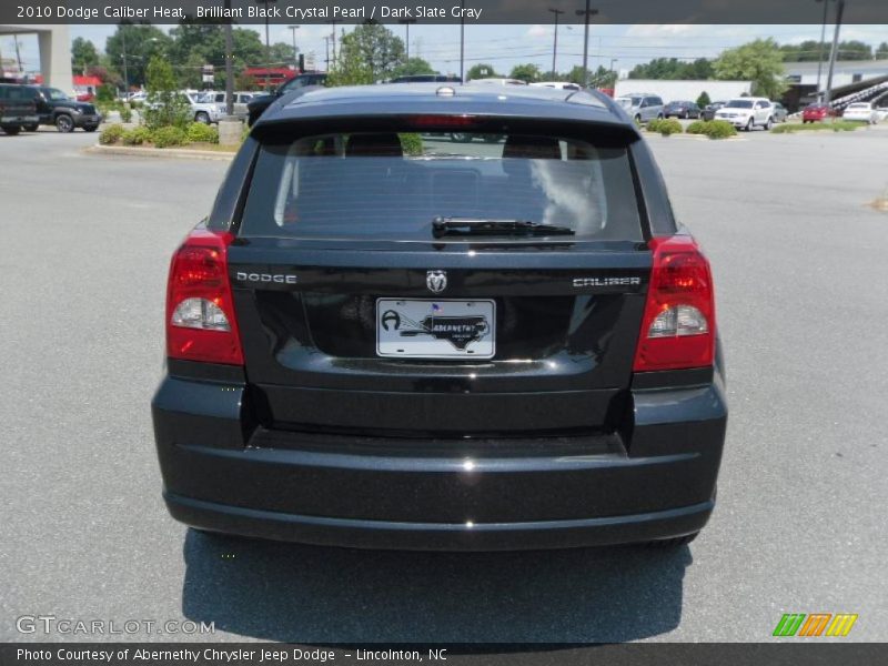 Brilliant Black Crystal Pearl / Dark Slate Gray 2010 Dodge Caliber Heat