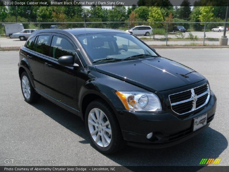 Brilliant Black Crystal Pearl / Dark Slate Gray 2010 Dodge Caliber Heat