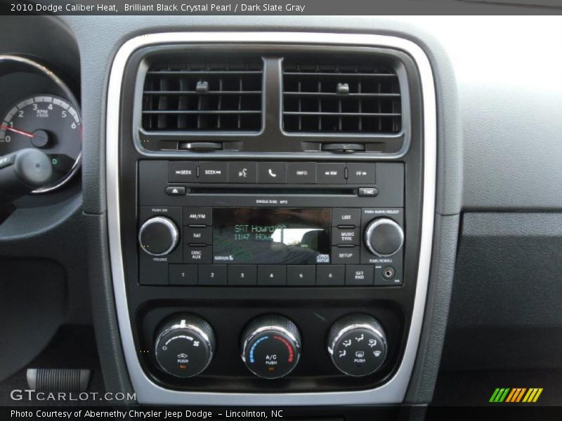 Brilliant Black Crystal Pearl / Dark Slate Gray 2010 Dodge Caliber Heat