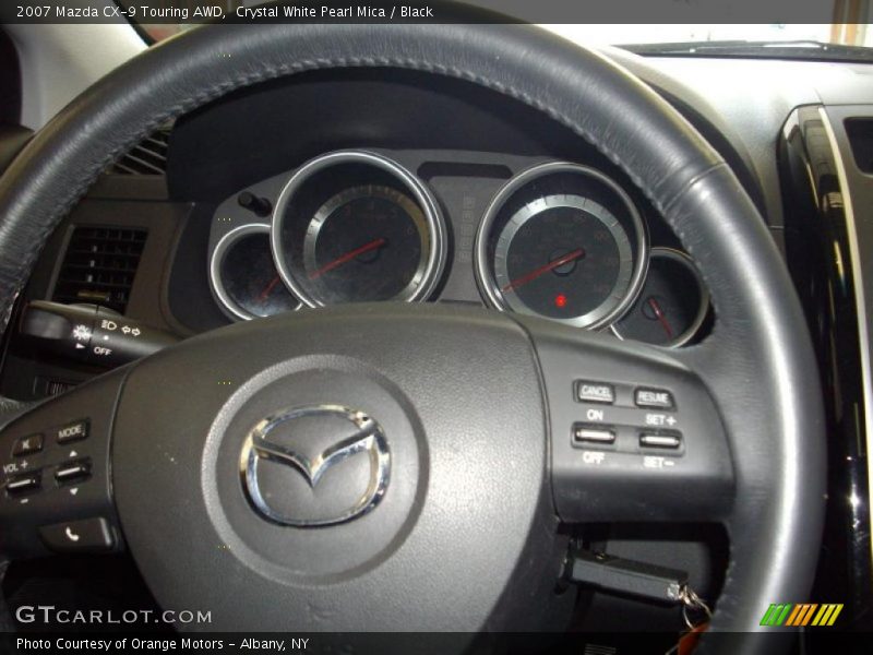 Crystal White Pearl Mica / Black 2007 Mazda CX-9 Touring AWD