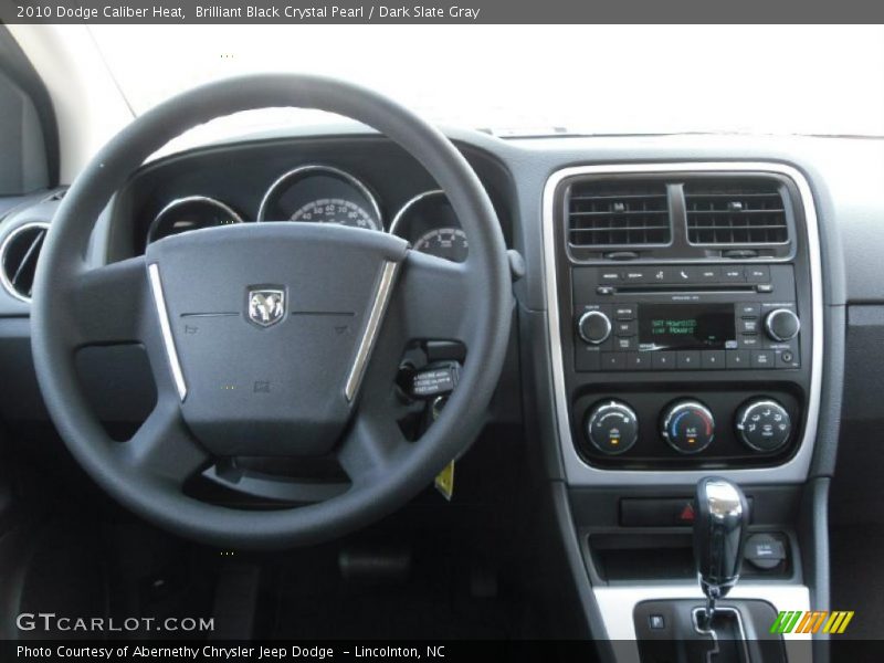 Brilliant Black Crystal Pearl / Dark Slate Gray 2010 Dodge Caliber Heat