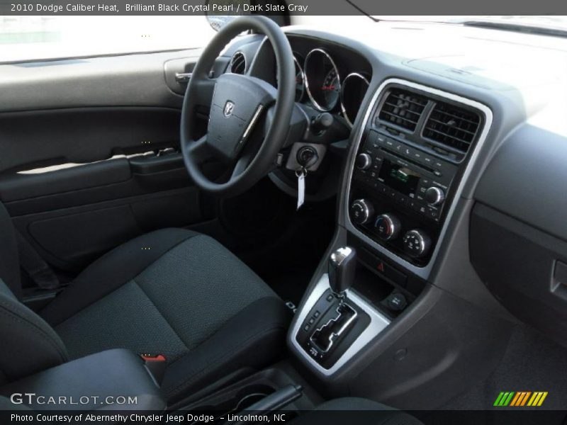 Brilliant Black Crystal Pearl / Dark Slate Gray 2010 Dodge Caliber Heat