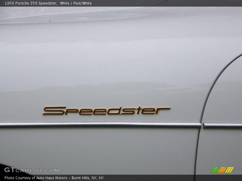 White / Red/White 1956 Porsche 356 Speedster