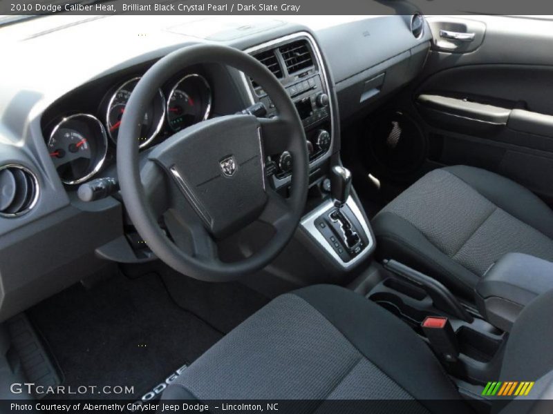Brilliant Black Crystal Pearl / Dark Slate Gray 2010 Dodge Caliber Heat