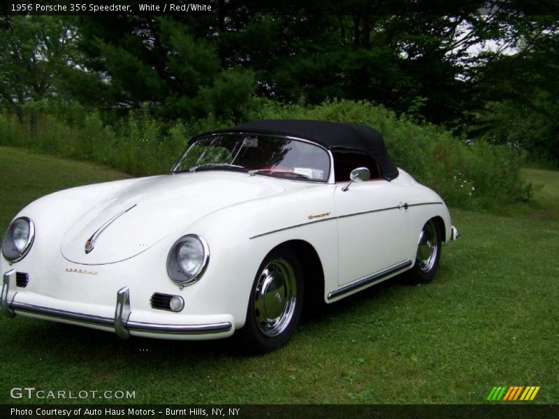 White / Red/White 1956 Porsche 356 Speedster