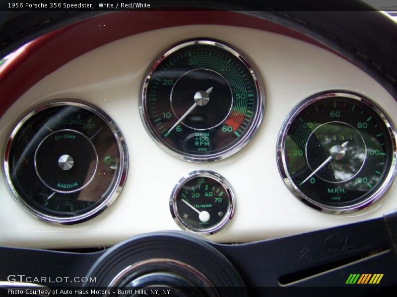 White / Red/White 1956 Porsche 356 Speedster