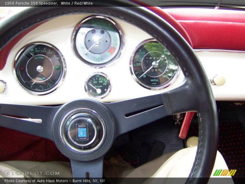 White / Red/White 1956 Porsche 356 Speedster