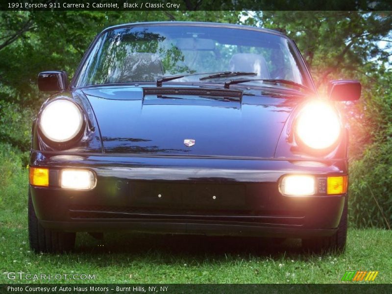 Black / Classic Grey 1991 Porsche 911 Carrera 2 Cabriolet