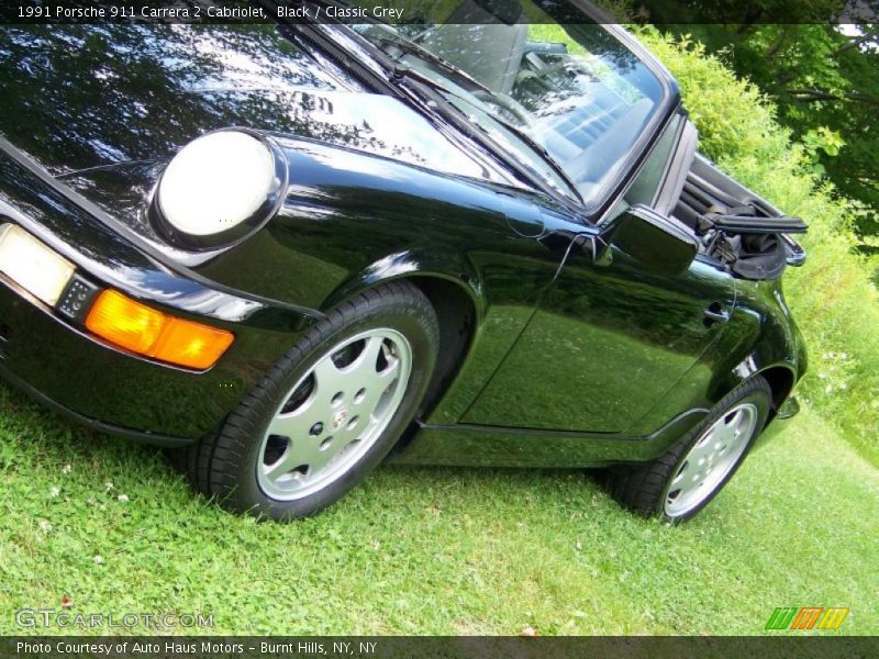 Black / Classic Grey 1991 Porsche 911 Carrera 2 Cabriolet
