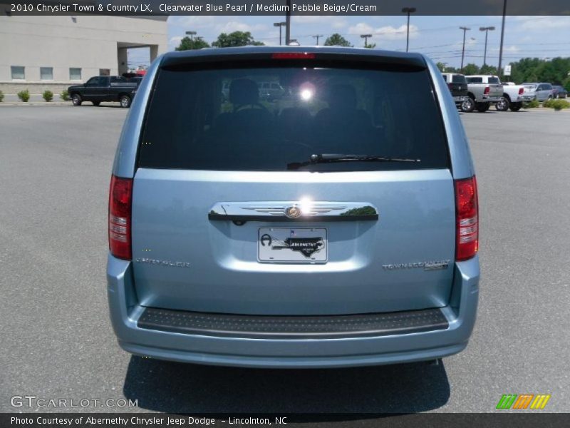 Clearwater Blue Pearl / Medium Pebble Beige/Cream 2010 Chrysler Town & Country LX