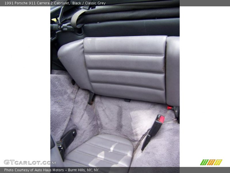 Black / Classic Grey 1991 Porsche 911 Carrera 2 Cabriolet