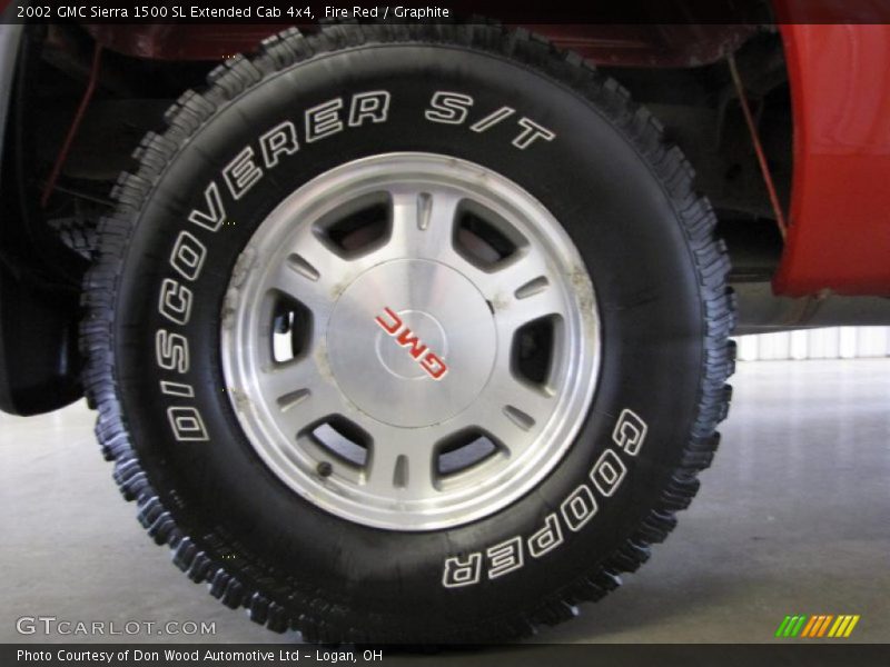 Fire Red / Graphite 2002 GMC Sierra 1500 SL Extended Cab 4x4