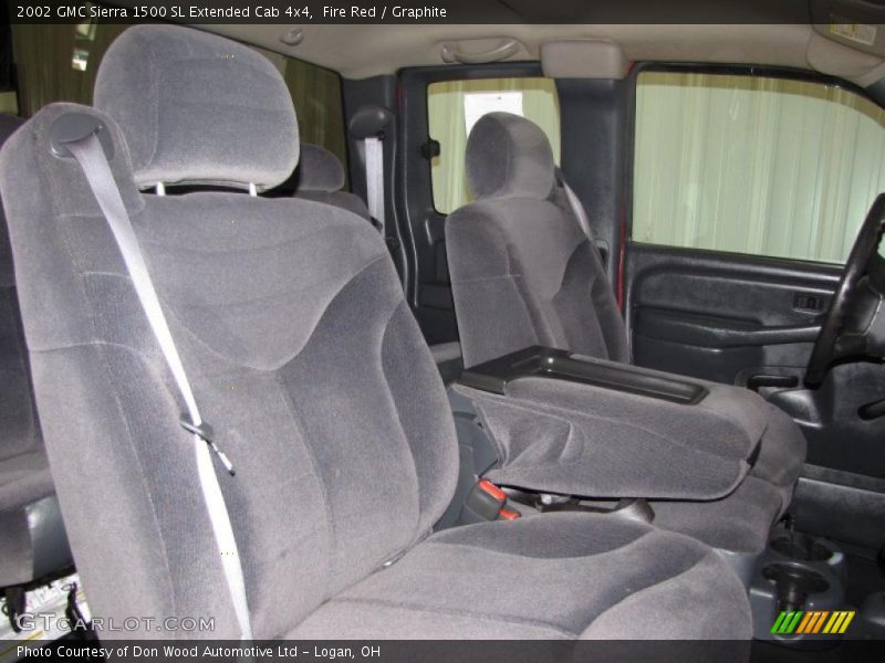Fire Red / Graphite 2002 GMC Sierra 1500 SL Extended Cab 4x4