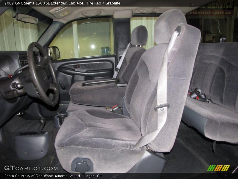 Fire Red / Graphite 2002 GMC Sierra 1500 SL Extended Cab 4x4