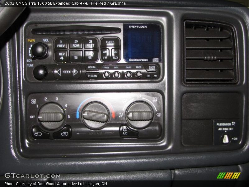 Fire Red / Graphite 2002 GMC Sierra 1500 SL Extended Cab 4x4