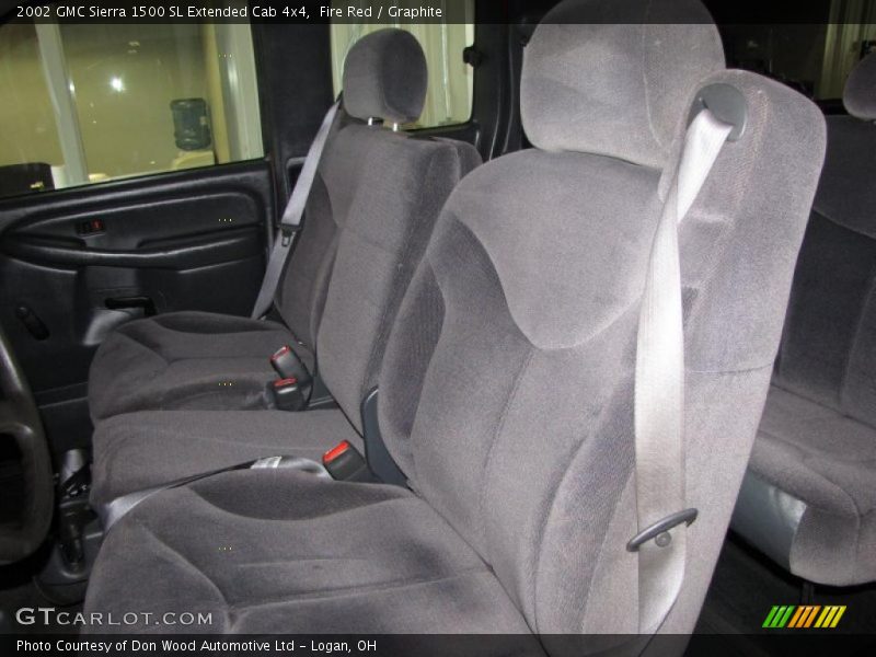 Fire Red / Graphite 2002 GMC Sierra 1500 SL Extended Cab 4x4