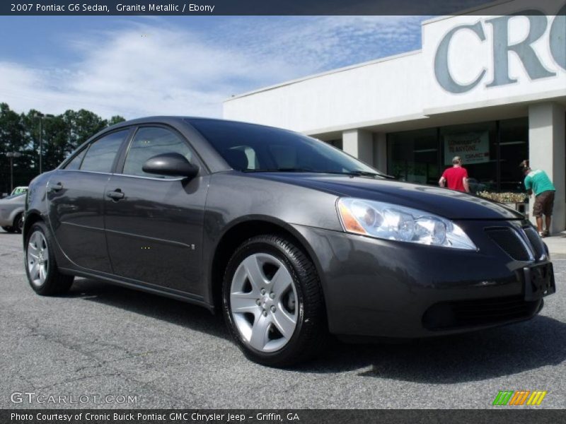 Granite Metallic / Ebony 2007 Pontiac G6 Sedan