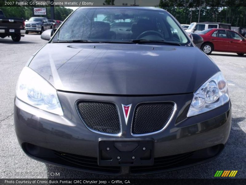 Granite Metallic / Ebony 2007 Pontiac G6 Sedan