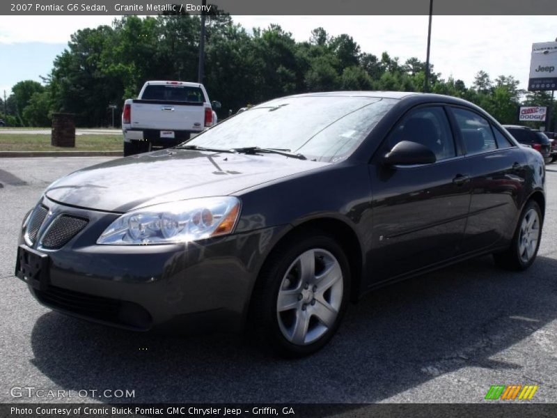 Granite Metallic / Ebony 2007 Pontiac G6 Sedan