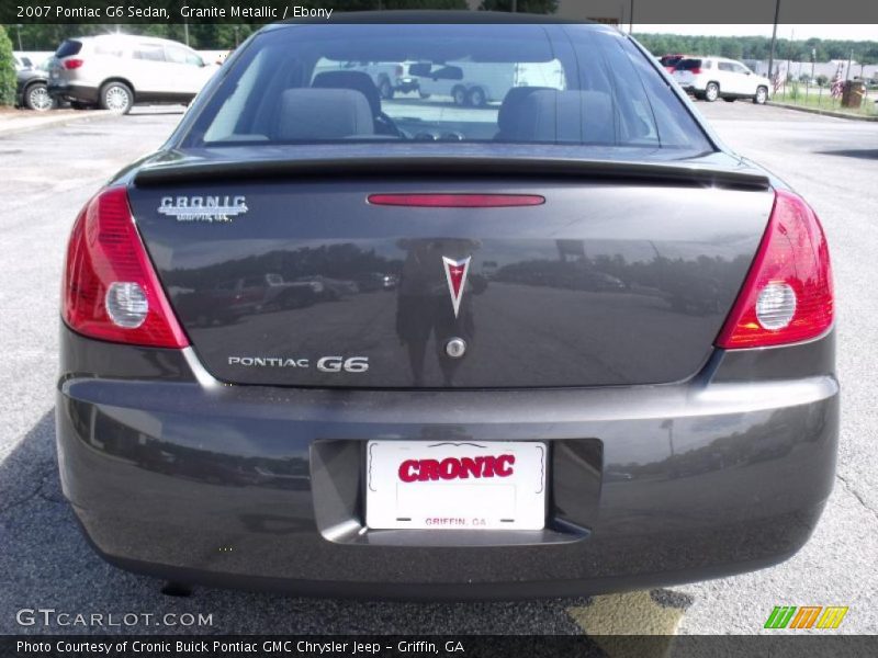 Granite Metallic / Ebony 2007 Pontiac G6 Sedan