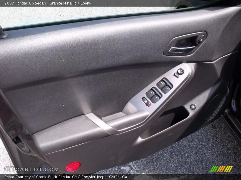 Granite Metallic / Ebony 2007 Pontiac G6 Sedan
