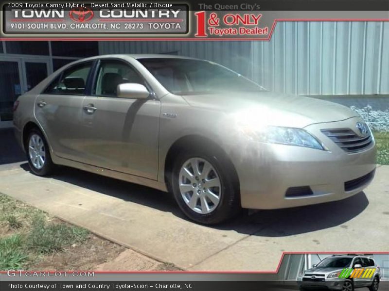 Desert Sand Metallic / Bisque 2009 Toyota Camry Hybrid