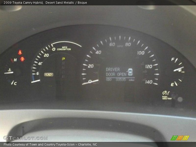 Desert Sand Metallic / Bisque 2009 Toyota Camry Hybrid