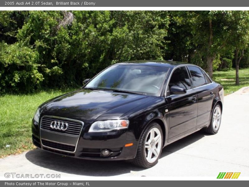 Brilliant Black / Ebony 2005 Audi A4 2.0T Sedan