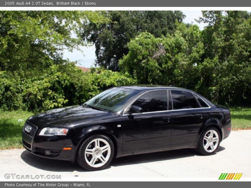 Brilliant Black / Ebony 2005 Audi A4 2.0T Sedan