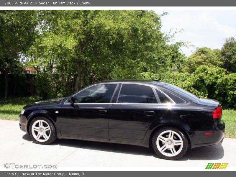 Brilliant Black / Ebony 2005 Audi A4 2.0T Sedan