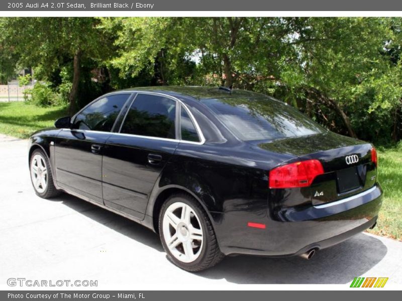 Brilliant Black / Ebony 2005 Audi A4 2.0T Sedan