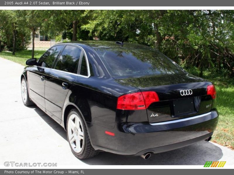 Brilliant Black / Ebony 2005 Audi A4 2.0T Sedan