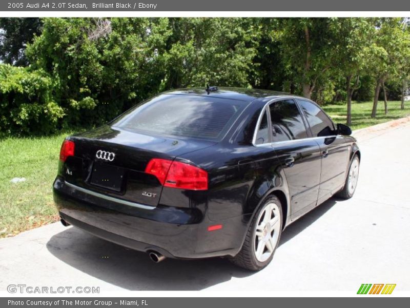 Brilliant Black / Ebony 2005 Audi A4 2.0T Sedan