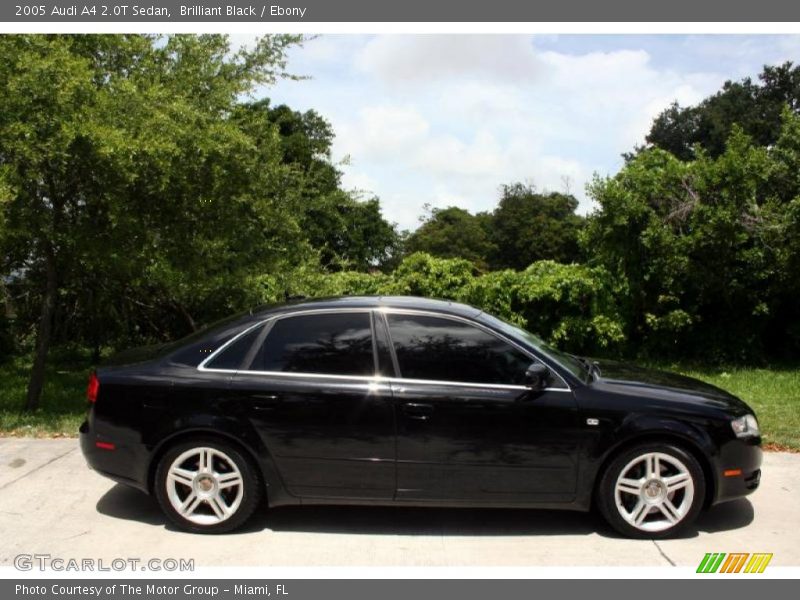Brilliant Black / Ebony 2005 Audi A4 2.0T Sedan