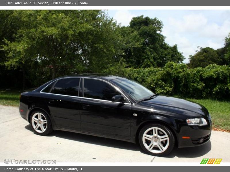 Brilliant Black / Ebony 2005 Audi A4 2.0T Sedan