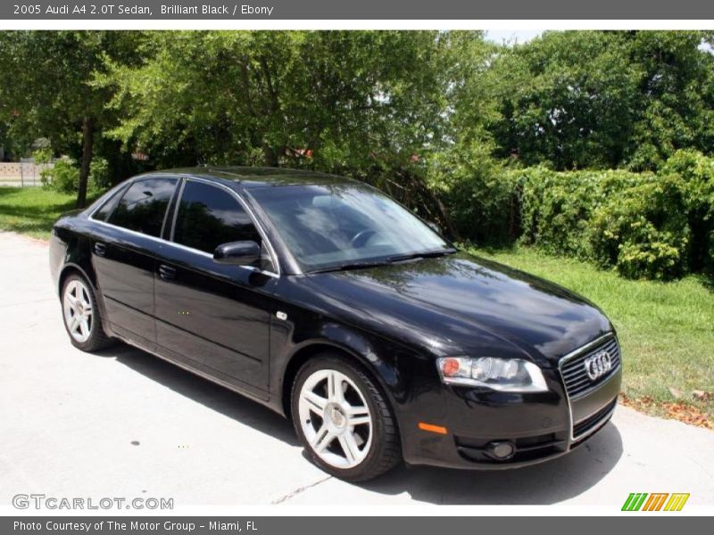 Brilliant Black / Ebony 2005 Audi A4 2.0T Sedan