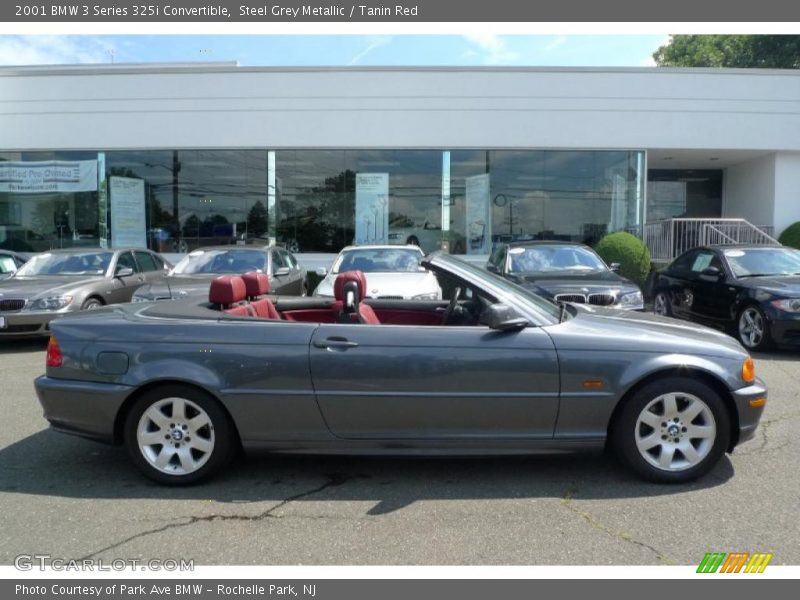 Steel Grey Metallic / Tanin Red 2001 BMW 3 Series 325i Convertible