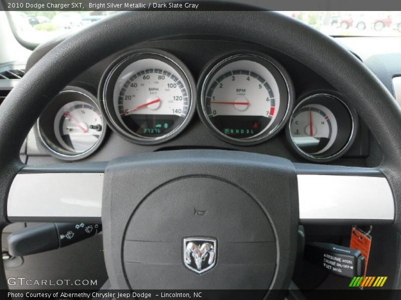 Bright Silver Metallic / Dark Slate Gray 2010 Dodge Charger SXT