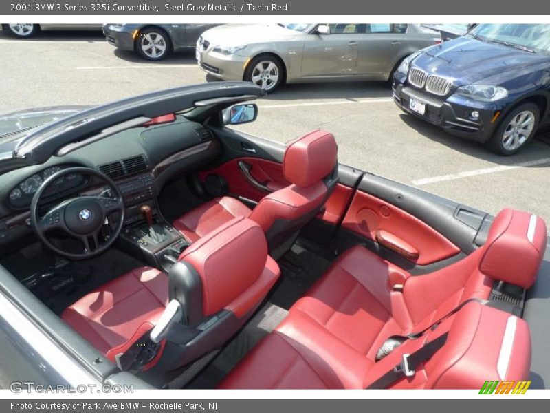 Steel Grey Metallic / Tanin Red 2001 BMW 3 Series 325i Convertible