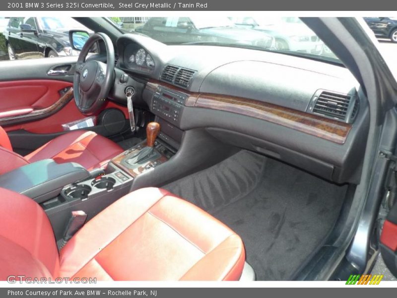 Steel Grey Metallic / Tanin Red 2001 BMW 3 Series 325i Convertible